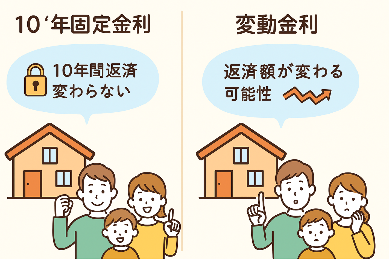  金利タイプで損しない！住宅購入前に知っておきたい10年固定と変動金利の選び方
