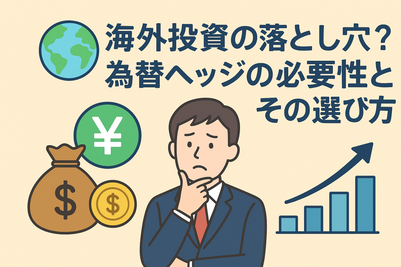 海外投資の落とし穴？為替ヘッジの必要性とその選び方