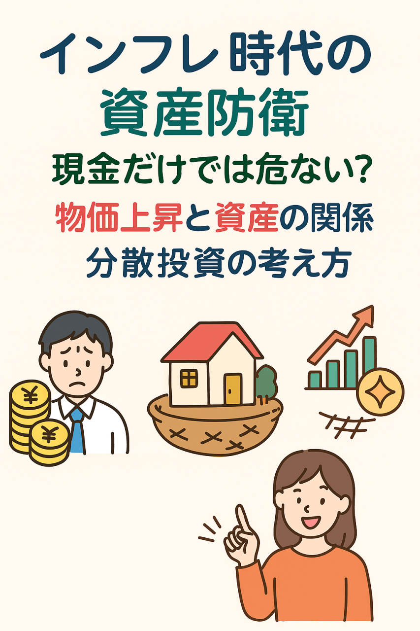 インフレ時代の資産防衛：現金だけでは危ない？物価上昇と資産の関係、分散投資の考え方