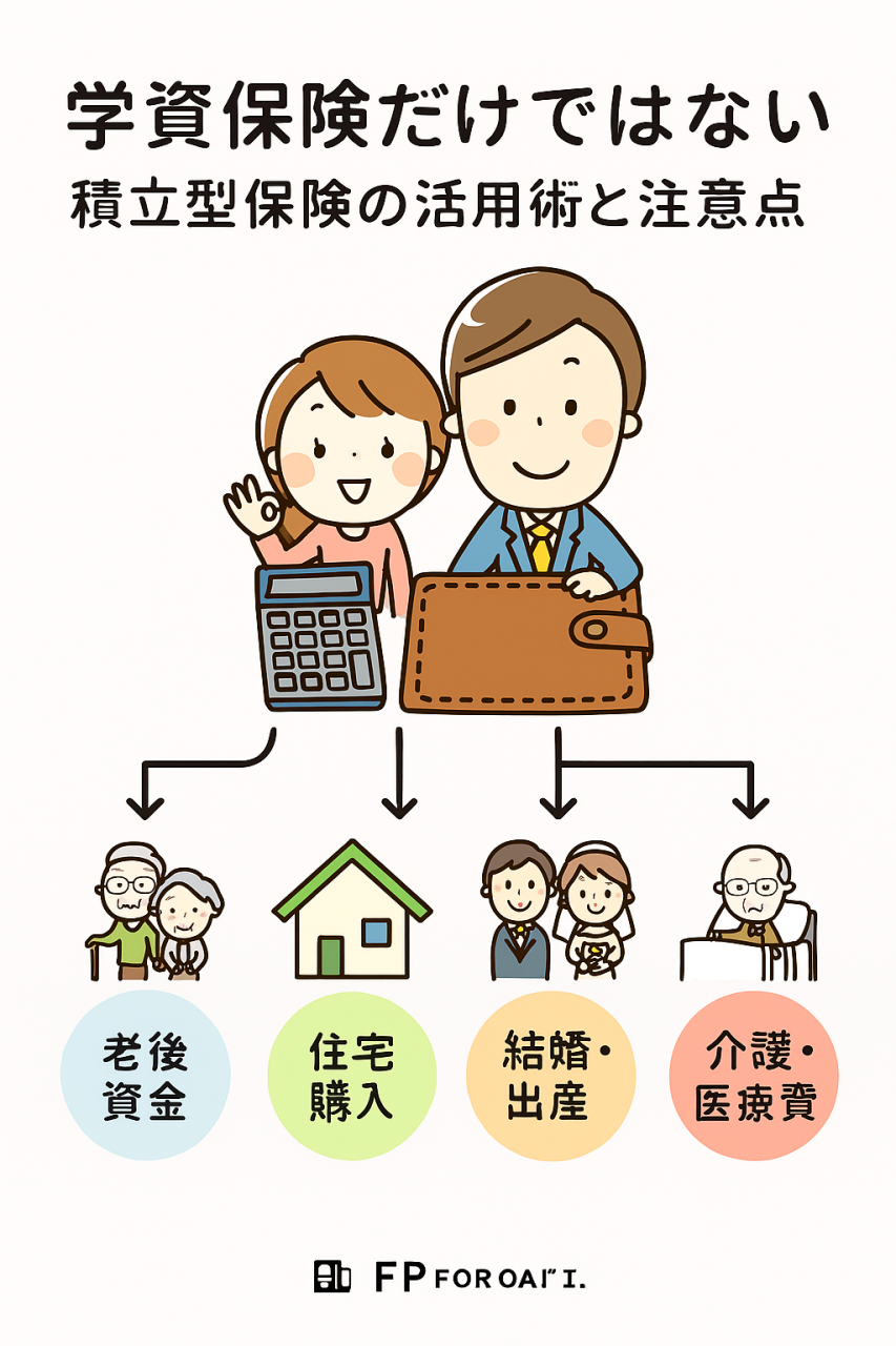 学資保険だけではない積立型保険の活用術と注意点