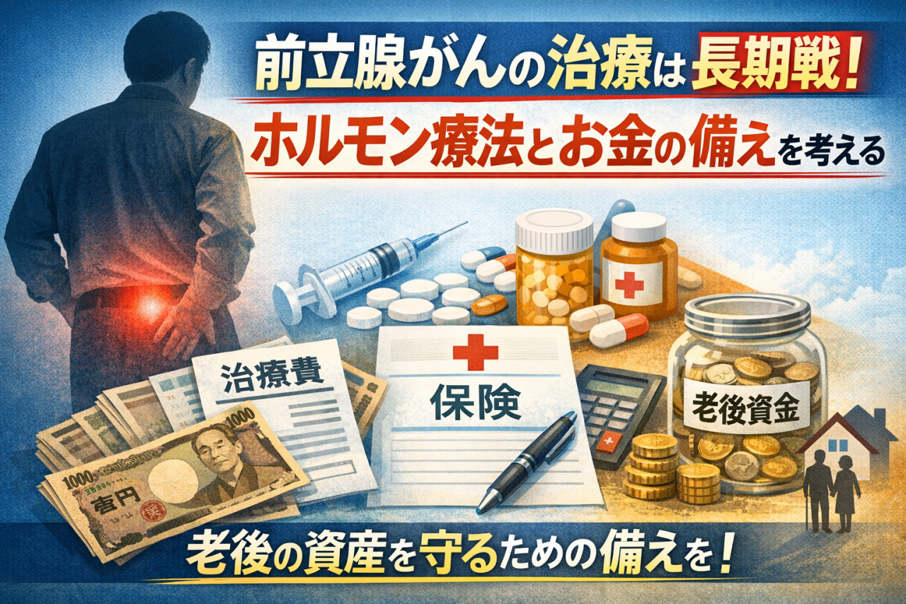 前立腺がんの治療は長期戦。ホルモン療法とお金の備えを考える
