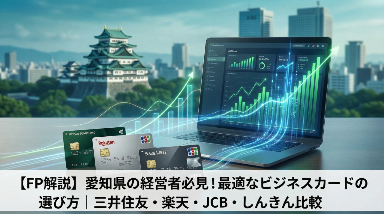 最適なビジネスカードの選び方｜三井住友・楽天・JCB・しんきん比較